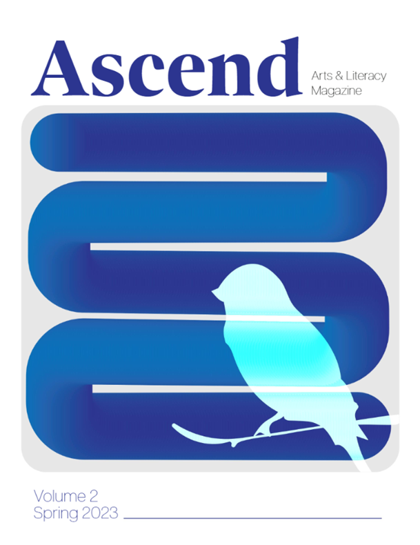 magazine cover for Ascend Arts & Literary Magazine, Spartanburg Community College