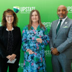 Vice Provost Kim Purdy, Prof. Kim Land, and Chancellor Bennie Harris