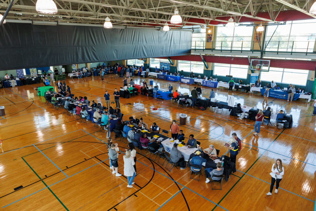 Emergency management staff, volunteers, and community leaders at the Health Education Complex at USC Upstate
