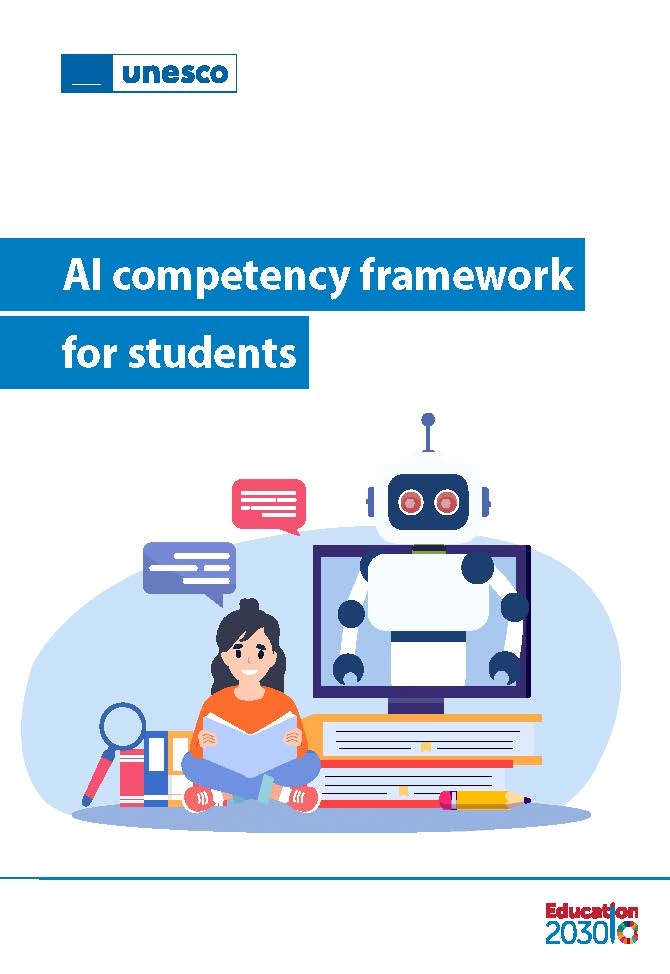Cover of the UNESCO AI Competency Framework for Students