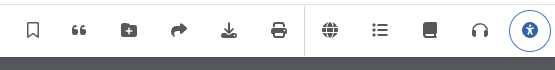Toolbar with various icons on a light gray background. A full description of the image is below.